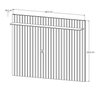 Rack com Painel para TV até 72 Polegadas Ripado Pés Madeira Maciça Classic - 4
