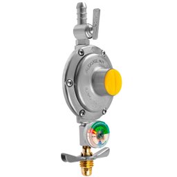 Regulador Registro de Gás de Cozinha Doméstico com Monômetro Vazão 2kg/h | Aliança - 6