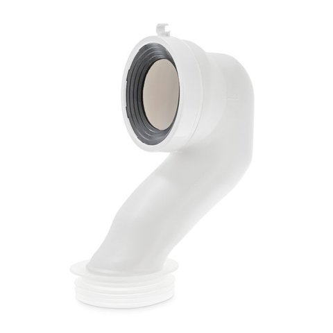 Cotovelo Esgoto com Haste para Bacia Dual Branco