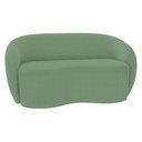Ver imagem 3 de Sofá 3 Lugares Living 180cm e 1 Poltrona Giratória Garbin K04 Bouclê Verde - Mpozenato