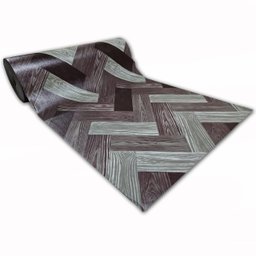 Passadeira em Manta Vinilico Similar Laminado 0,50x4,00 Mosaico Marrom - 1