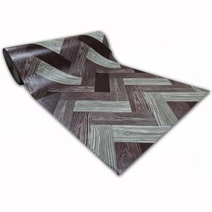 Passadeira em Manta Vinilico Similar Laminado 0,50x4,00 Mosaico Marrom
