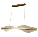 Ver imagem 2 de Lustre Pendente Led 30w Acrílico Distorcido 100cm Dourado 3000k Bivolt