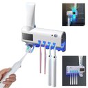Ver imagem 1 de Dispenser Pasta de Dentes Automatico Luz Ultravioleta Suporte Escova de Dentes Elimina Bacterias Ute