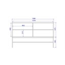 Ver imagem 6 de Buffet 2 Portas de Vidro Canelado Aço Euforia Yescasa