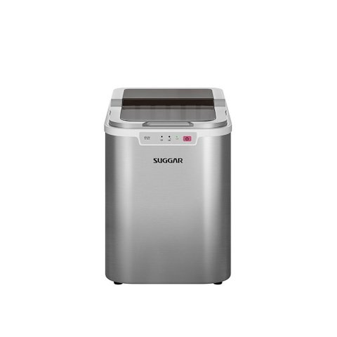 Máquina de Gelo Suggar 15kg Gelo Rápido + Bandeja Coletora e Pá 120w Mg15