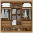 Ver imagem 2 de Guarda-roupa Lopas Bertha com Espelho 6 Portas 4 Gavetas