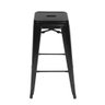 Banqueta Tolix Iron Design Industrial 76 Cm Aço Cozinha Bar Bistrô Bancada - Preta - 2