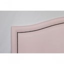 Ver imagem 4 de Cabeceira King Curva Luxo 193x60 Courino Rosa - Tachas Fumê