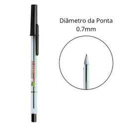 Caneta Esferográfica Compactor 0.7mm Caixa com 100 Unidades - Preto - 3