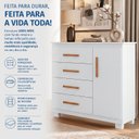 Ver imagem 7 de Conjunto Quarto de Solteiro Roupeiro Flórida + Cômoda Monique 100% MDF Yescasa