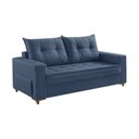 Ver imagem 6 de Sofá 3 Lugares Beny 200cm com Almofadas e Pés de Madeira