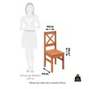 Ver imagem 5 de Conjunto Mesa 110cm Retangular e 4 Cadeiras de Madeira Maciça para Área Gourmet Valenza Yescasa