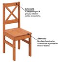 Ver imagem 7 de Conjunto Mesa 110cm Retangular e 4 Cadeiras de Madeira Maciça para Área Gourmet Valenza Yescasa