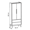 Ver mais imagens de Quarto de Bebê Berço Evolution + Guarda Roupa 2 Portas Classic Branco Madeira