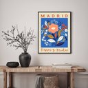 Ver imagem 2 de Quadro Poster Flores e Plantas - Madrid 24x18cm:madeira Preta