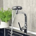 Ver imagem 6 de Torneira Monocomando Cozinha Misturador Agua Quente Fria Rotaçao 360 Graus Quatro Jatos Bancada Mesa