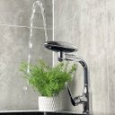 Ver imagem 3 de Torneira Monocomando Cozinha Misturador Agua Quente Fria Rotaçao 360 Graus Quatro Jatos Bancada Mesa