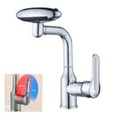 Ver imagem 1 de Torneira Monocomando Cozinha Misturador Agua Quente Fria Rotaçao 360 Graus Quatro Jatos Bancada Mesa
