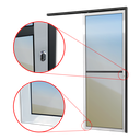 Ver imagem 3 de Porta de Correr Suspensa Vidrao Dir L.25 Mix Preta 210x90 Brimak