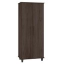 Ver imagem 1 de Organizador Multiuso Armário Grande Lisboa 2 portas 5 repartições internas cor Coffe marrom escuro S