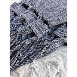 Rede de Dormir Casal Balanço de Algodão Reforçada 3,80m X 1,50m Varias Cores:cinza Mesclado - 3