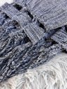 Ver imagem 3 de Rede de Dormir Casal Balanço de Algodão Reforçada 3,80m X 1,50m Varias Cores:cinza Mesclado
