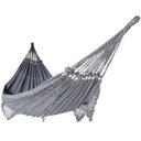 Ver imagem 1 de Rede de Dormir Casal Balanço de Algodão Reforçada 3,80m X 1,50m Varias Cores:cinza Mesclado