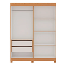 Ver imagem 2 de Guarda Roupa Toledo 2 Portas de Correr 100% Mdf C/pes Cinamomo Off White Fosco/fend La 131