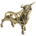 Ver imagem 2 de Estátua Touro Miura Em Latão Artesanal Brilha Como Ouro Touro da Sorte SAT