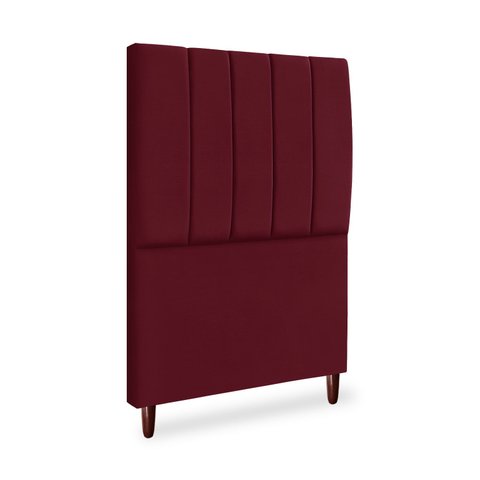 Cabeceira Cama Box Solteiro Queen Estofada Carla 100cm Suede:bordo