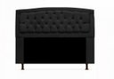 Ver imagem 4 de Jogo Cabeceira Geovana + Calçadeira Fênix Casal 140cm Suede Preto - LM DECOR