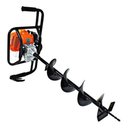 Ver imagem 2 de Kit Perfurador de Solo Vulcan 52cc Broca 80x15cm + Broca 80x25cm