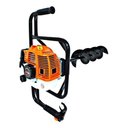 Ver imagem 4 de Kit Perfurador de Solo Vulcan 52cc Broca 80x15cm + Broca 80x25cm