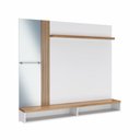 Ver imagem 1 de Rack Painel para Tv Sala 160cm Monaco Branco Noce - Arte Cas