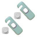 Ver imagem 1 de Trava de Segurança Gaveta Armario Geladeira Kit 2 unidades Bebe Criança Evita Acidente Porta Janela 