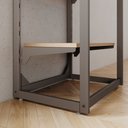 Ver imagem 3 de Closet Aberto com Regulagem Metal Estilo Industrial 600x2200x450mm