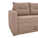 Ver imagem 7 de Sofá Cama 2 Lugares Casal 1,50 Mts Bouclê Luma Matrix Cor:boucle Marrom