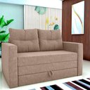 Ver imagem 3 de Sofá Cama 2 Lugares Casal 1,50 Mts Bouclê Luma Matrix Cor:boucle Marrom