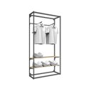 Ver imagem 5 de Closet Aberto com Regulagem Metal Estilo Industrial 1200x2200x450mm