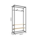 Ver imagem 6 de Closet Aberto com Regulagem Metal Estilo Industrial 1200x2200x450mm