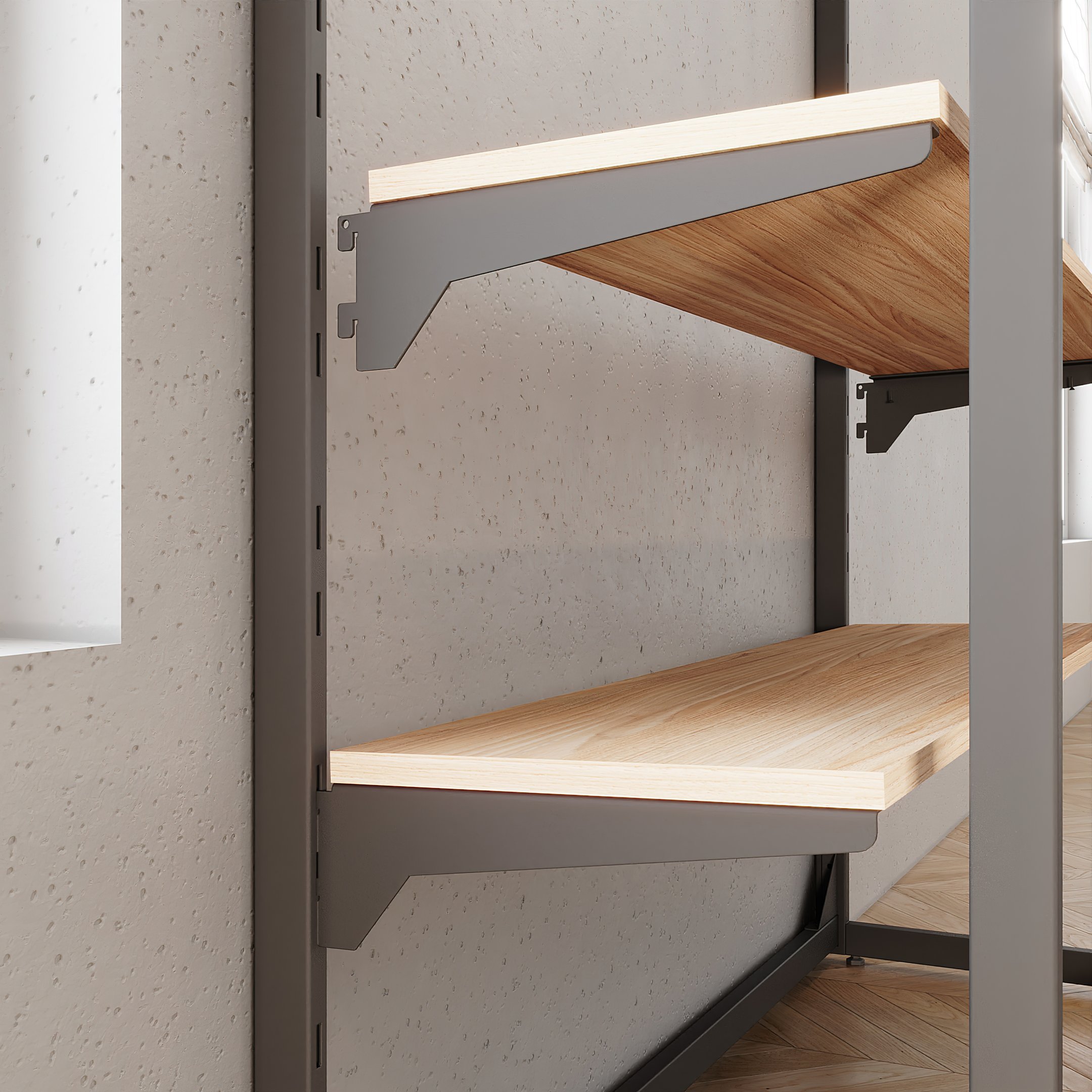 Closet Aberto com Regulagem Mtela Estilo Industrial 1200x2200x450mm - 3