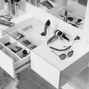 Ver imagem 4 de Penteadeira Camarim Suspensa Escrivaninha Espelho Led Sofia