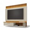 Painel para Tvs 65 Paris Off White e Cinamomo Ripado Bechara - 3