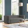 Sofá Namoradeira Amsterdam 1,40m Suede Cinza - Inova Decorações - 1