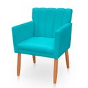 Ver imagem 4 de Kit 2 Poltrona Cadeira para Sala Confortável e Reforçada Carol Suede