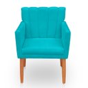 Ver imagem 5 de Kit 2 Poltrona Cadeira para Sala Confortável e Reforçada Carol Suede
