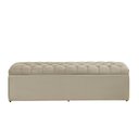 Ver imagem 1 de Calçadeira Baú Imperatriz 100 cm Suede Bege