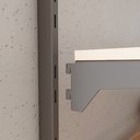 Ver imagem 6 de Closet Aberto Simples Cremalheira com Regulagem Metal Estilo Industrial 600x2200x350mm