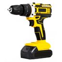 Ver imagem 2 de Parafusadeira Furadeira 2 Baterias Bivolt com Maleta Ferramentas Kit Broca Portatil Chaves Reforma a